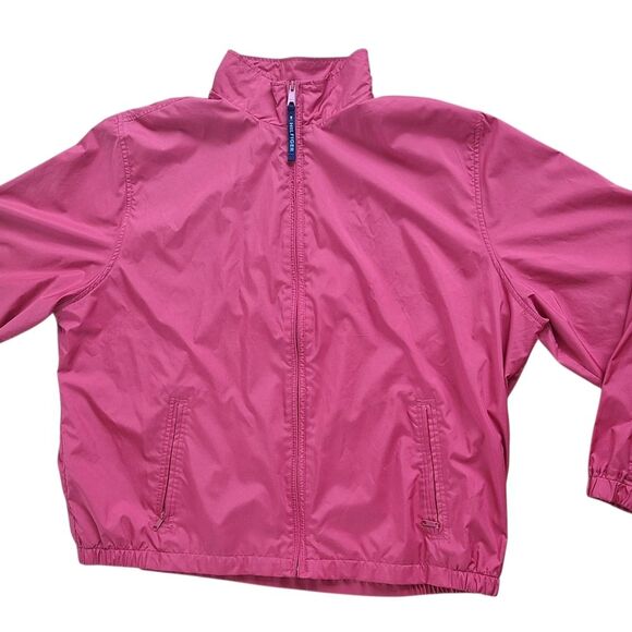 Tommy Hilfiger Golf Jacket Windbreaker Red Full Zip Lightweight Mesh Lined 2X - Picture 11 of 13